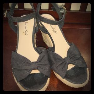 Open toed espadrilles